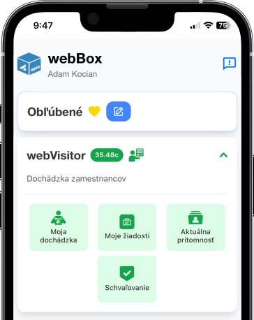 Mobilná aplikácia webBox