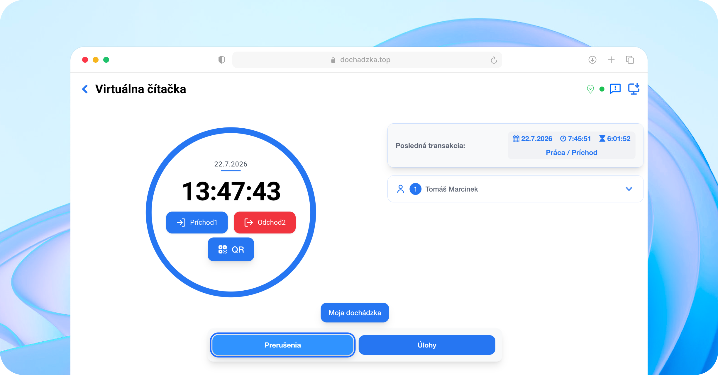 Time registration